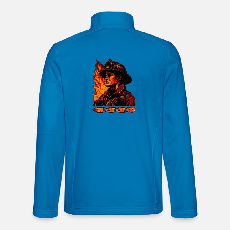 Fire Brigade Hero - Unisex Softshell Jacket - light blue