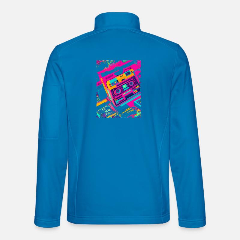 80s Music - Unisex Softshelljacke - Lichtblau