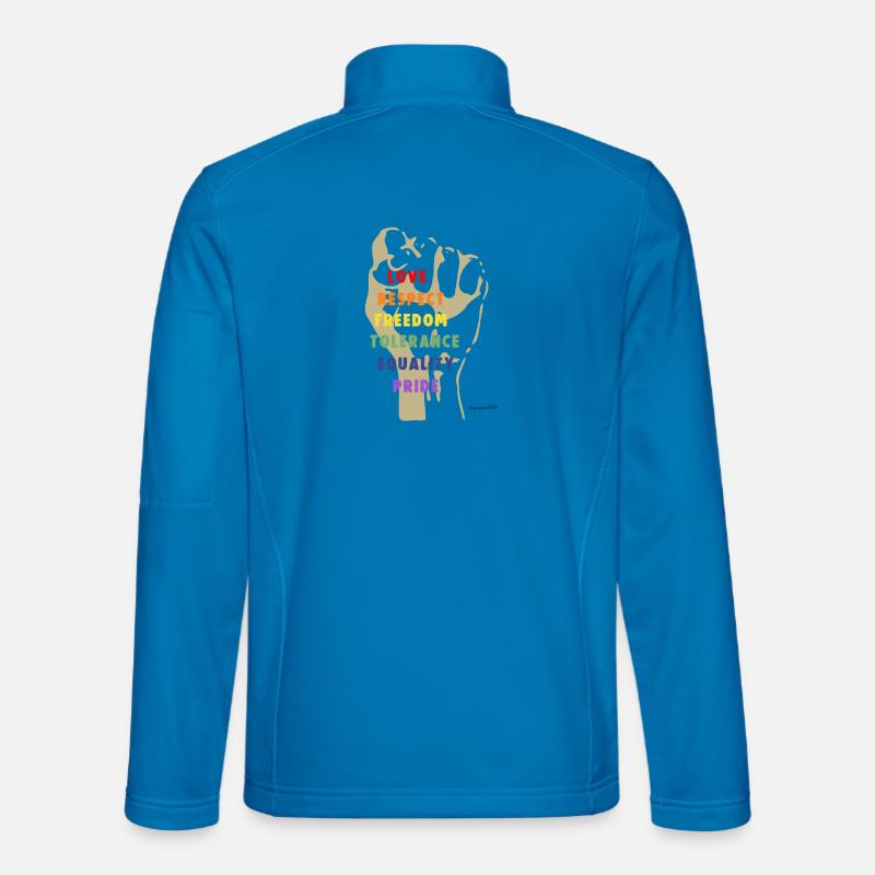 Strength and Respect - Unisex Softshell Jacket - light blue