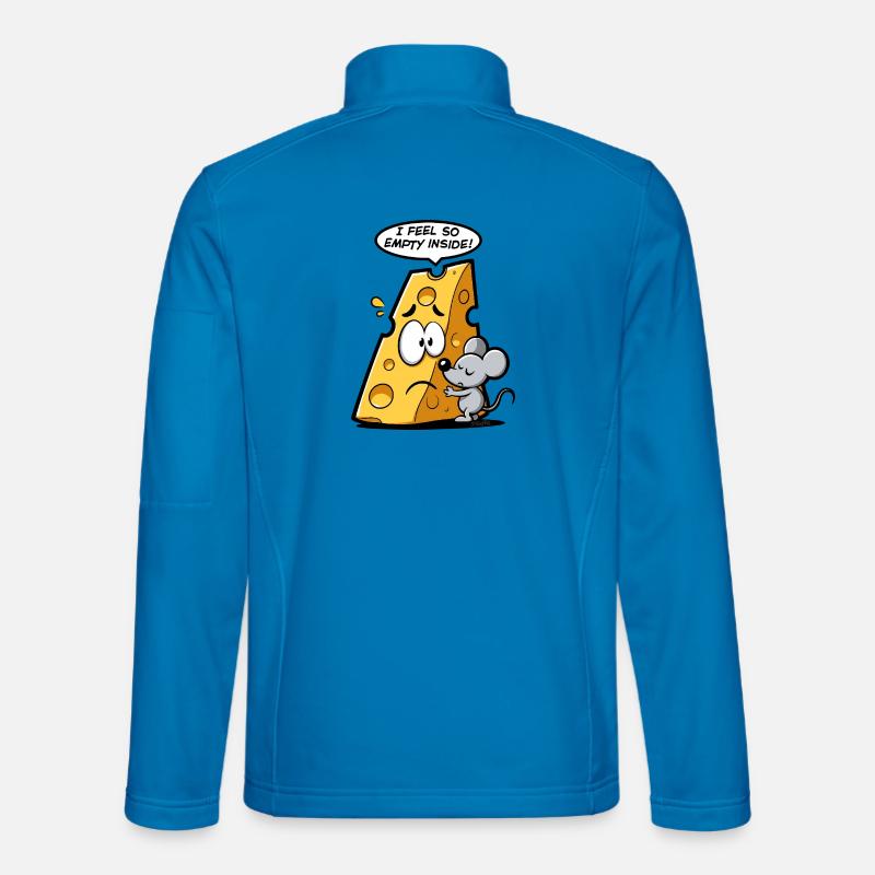 Cheese in existential crisis 🧀🐭 - Unisex Softshell Jacket - light blue