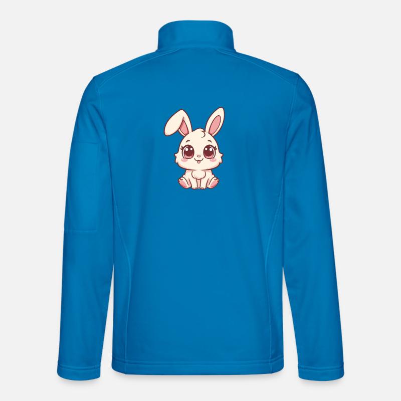 Cozy bunny design in pastel - Unisex Softshell Jacket - light blue