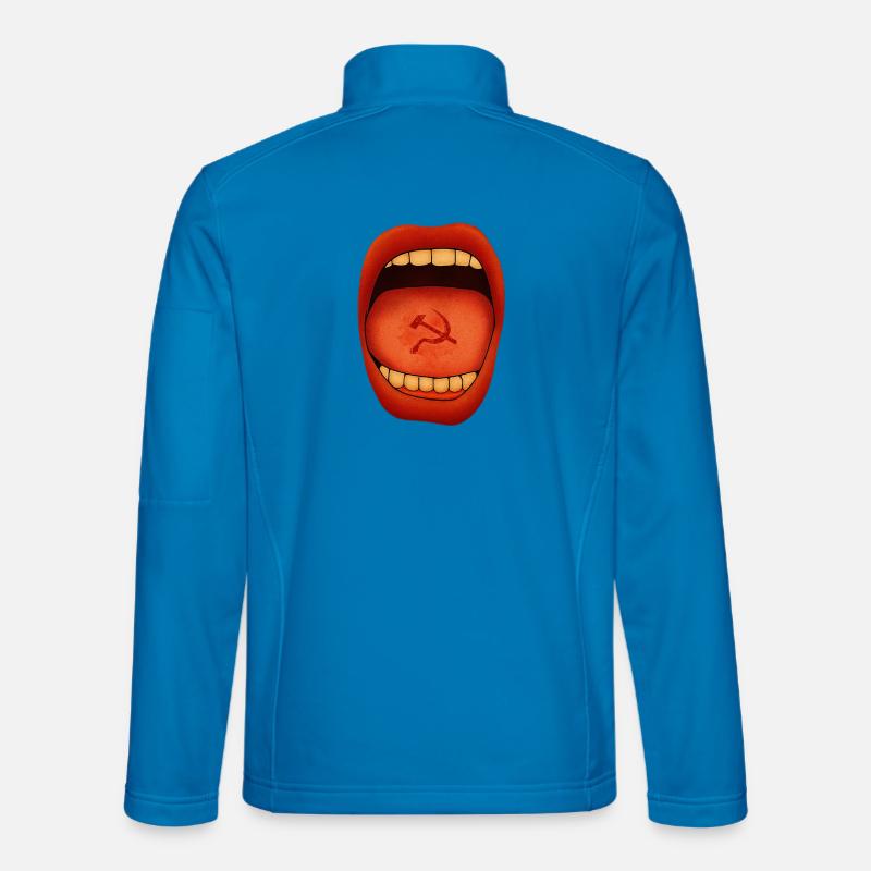 Crimson Tongue Hammer Emblem - Unisex Softshelljacke - Lichtblau