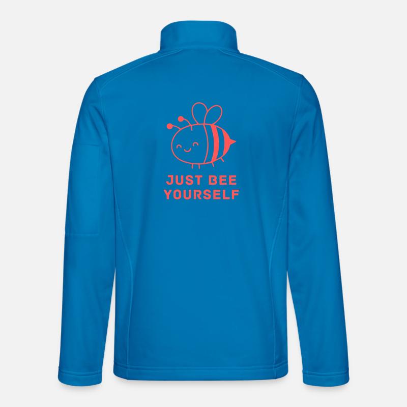Logo de Bee Yourself Cute Bee Bee Veste en tissu softshell Unisexe
