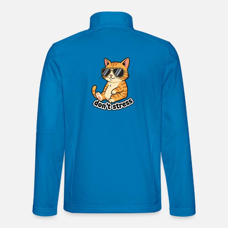 Dont Stress Cat - Unisex Softshell Jacket - light blue