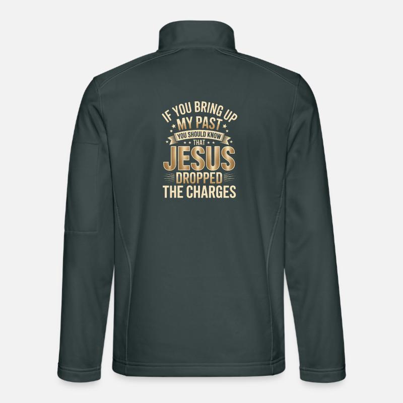 Jésus a abandonné les accusations Tee Veste en tissu softshell Unisexe