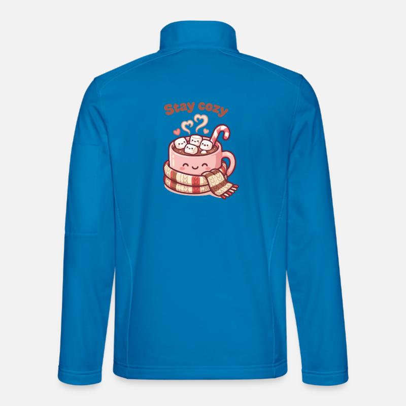 Stay Cozy Cocoa Mug - Unisex Softshell Jacket - light blue
