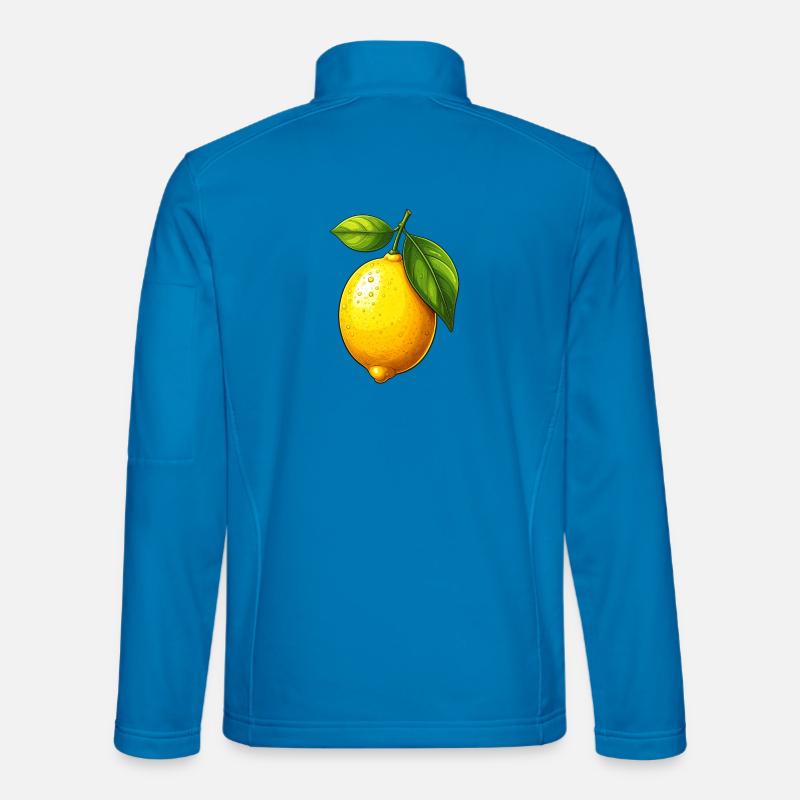 Zitrone - Unisex Softshelljacke - Lichtblau