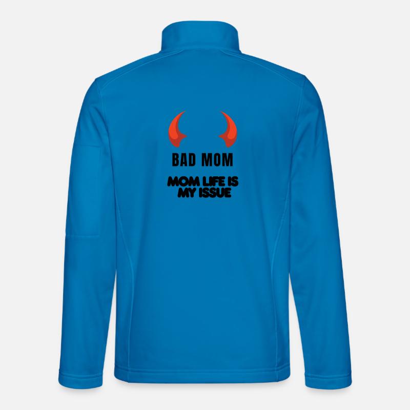 Red Horns Silhouette - Unisex Softshell Jacket - light blue
