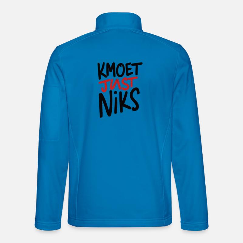 Just Niks Graffiti Red Black - Unisex Softshelljacke - Lichtblau