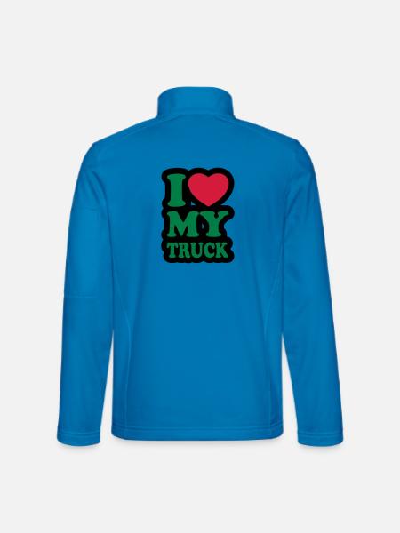I love my truck - Unisex Softshell Jacket - light blue