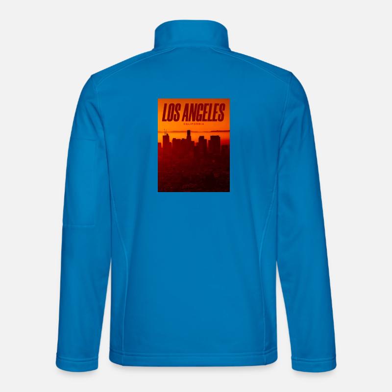 LA Sunset Skyline - Unisex Softshell Jacket - light blue