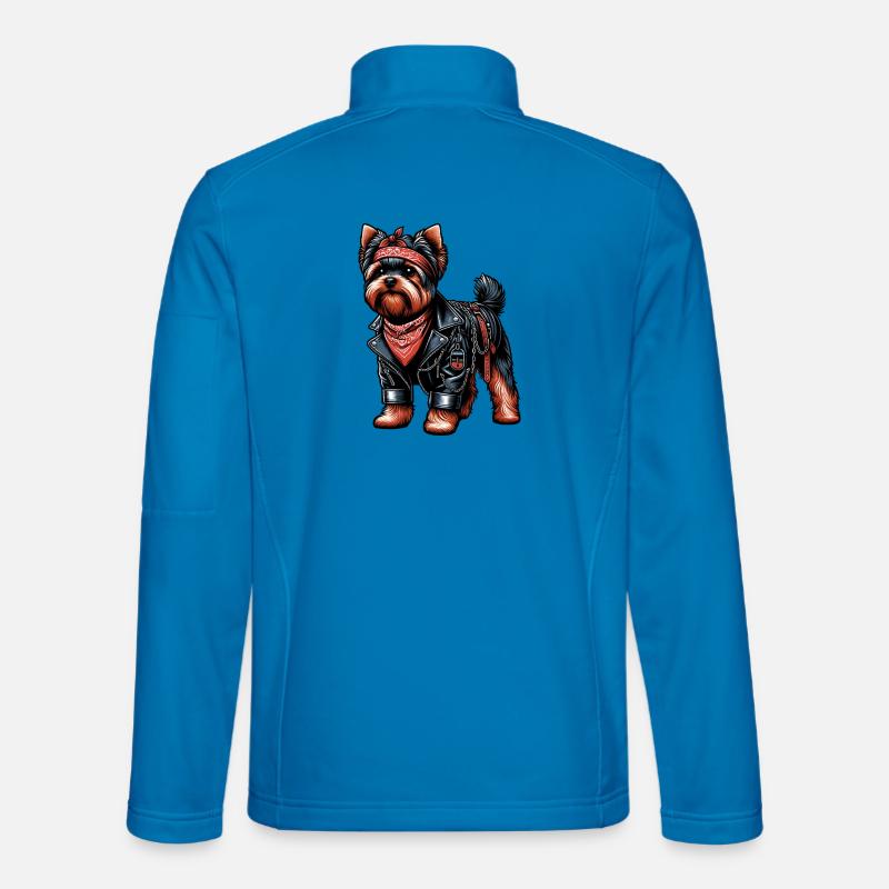 Yorkshire Terrier Rocker - Unisex Softshell Jacket - light blue