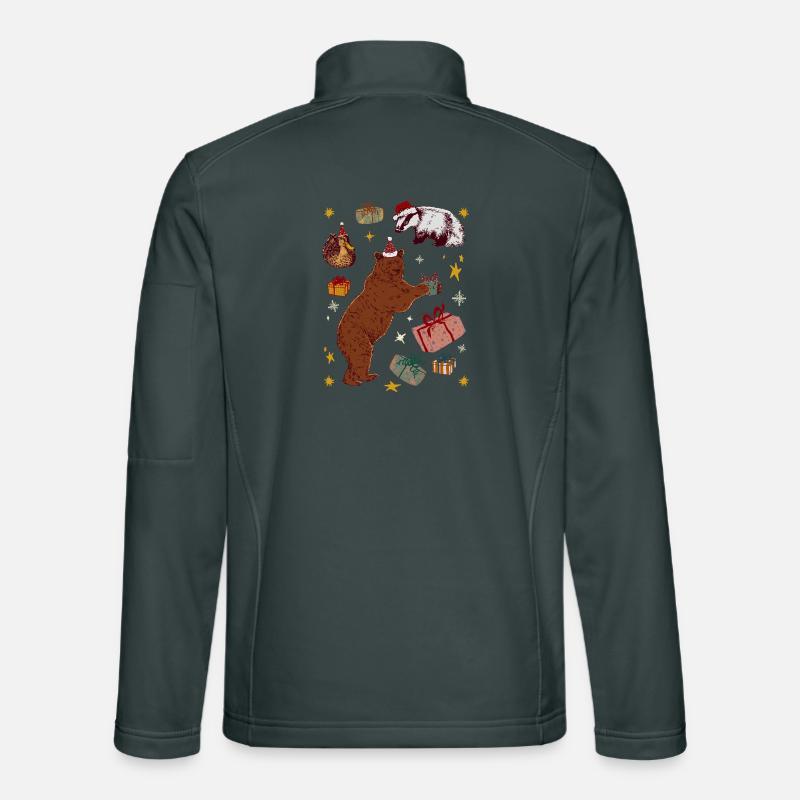 ANIMAUX DE NOËL Veste en tissu softshell Unisexe