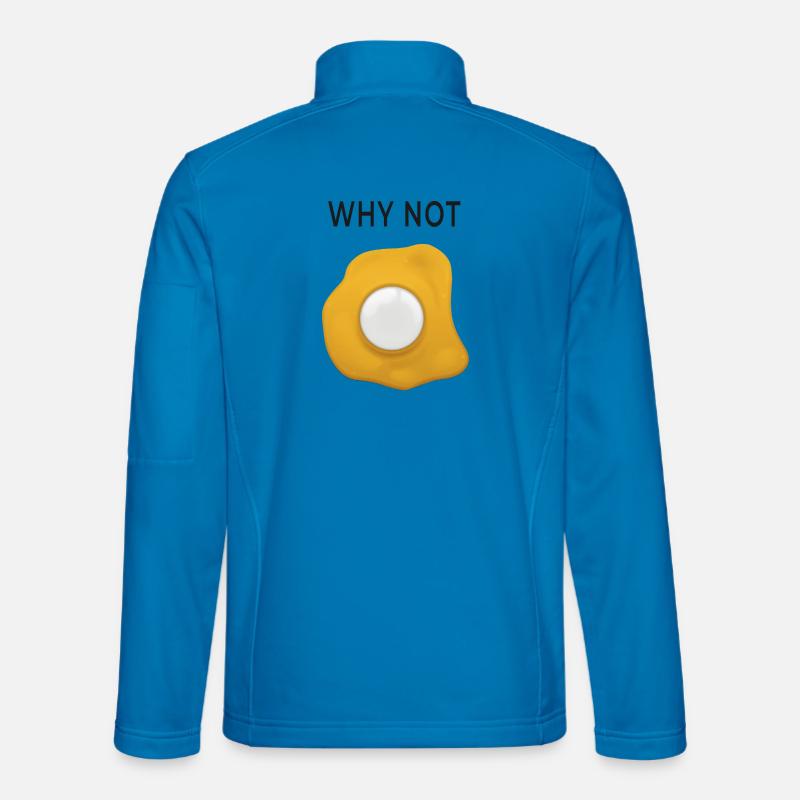 Why Not Rethinking Fried Eggs - Unisex Softshell Jacket - light blue