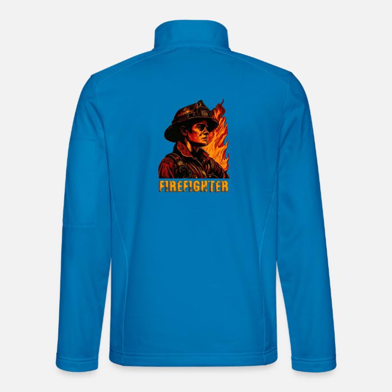 Feuerwehrmann - Unisex Softshelljacke - Lichtblau
