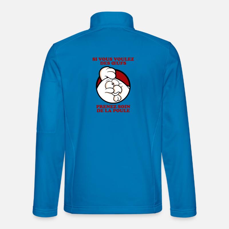 Prenez soin de la poule 2 - Veste en tissu softshell Unisexe - bleu clair