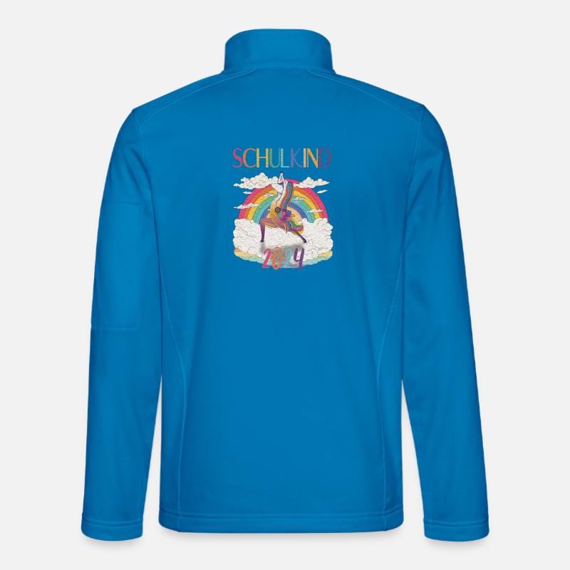 Schulkind 2024 - Next Level - Unisex Softshelljacke - Lichtblau