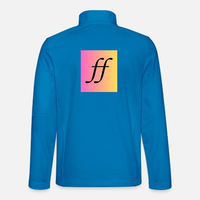Fortissimo - Music Monogram Gradient - Unisex Softshell Jacket - light blue