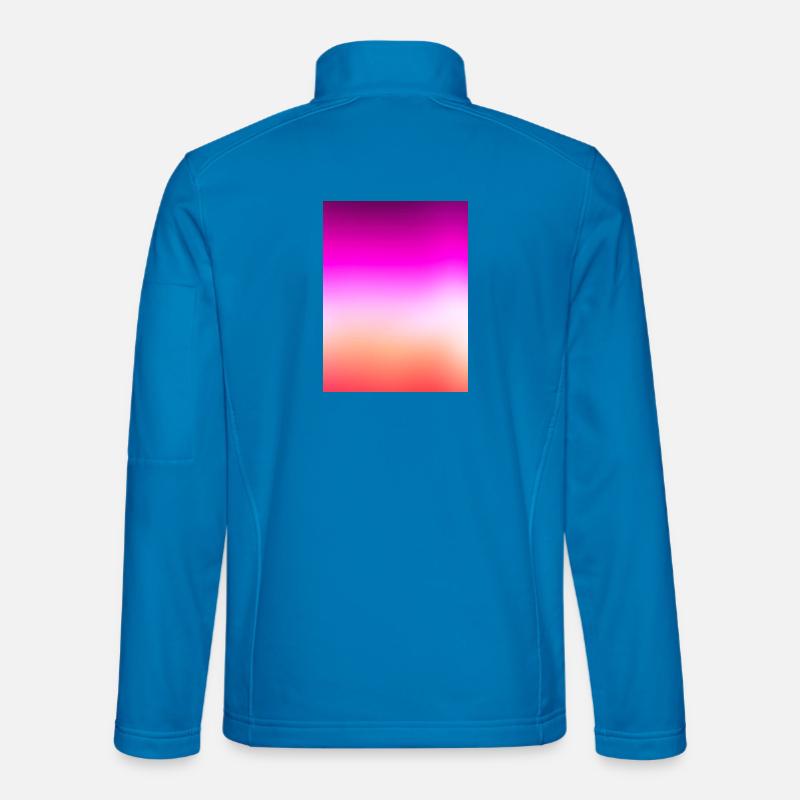 Strahlender Pastell-Sonnenuntergangsgradient Unisex Softshelljacke