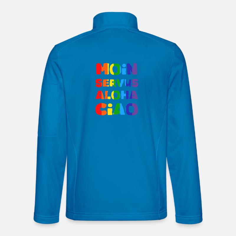 Rainbow Greetings Collection - Unisex Softshell Jacket - light blue