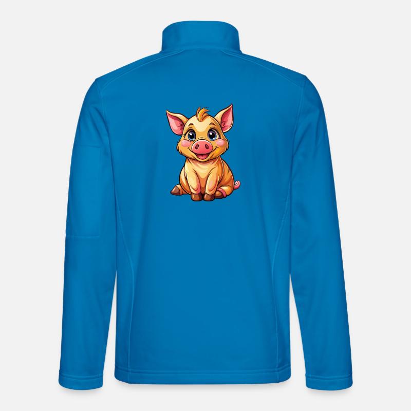 Sitzendes Schwein Unisex Softshelljacke