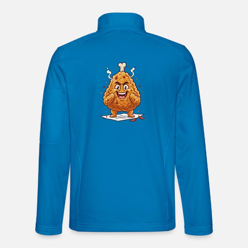 Kicherndes Hähnchen-Panade - Unisex Softshelljacke - Lichtblau