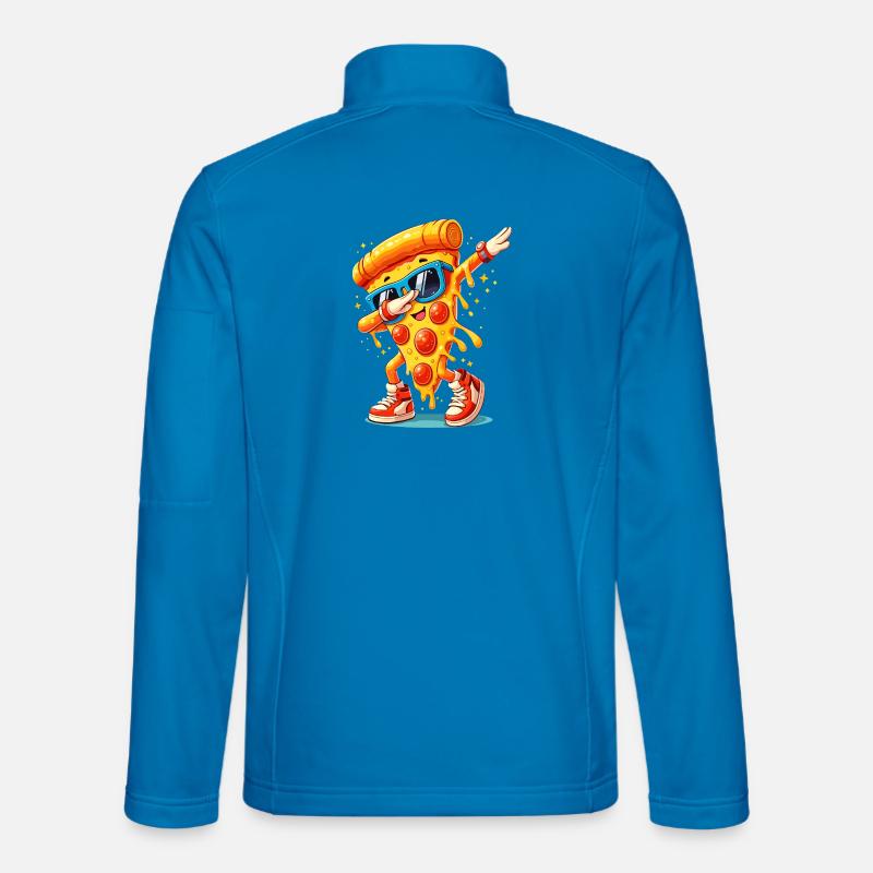 Dupper pizza med solbriller Dab Dance Cheese Pizza - Unisex softshelljakke - klar blå