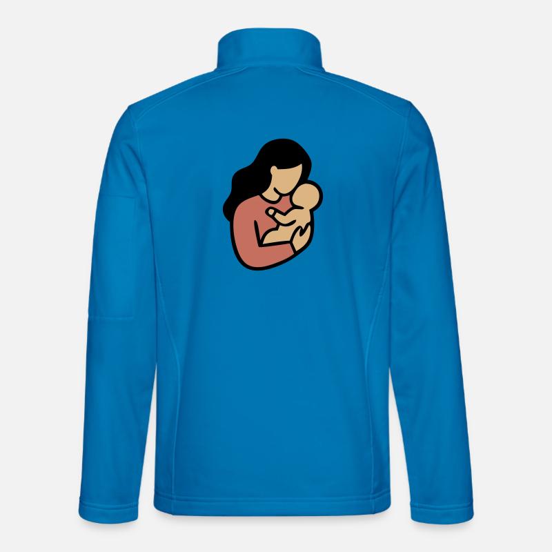 Mom Baby Boho Minimalism Unisex Softshell Jacket