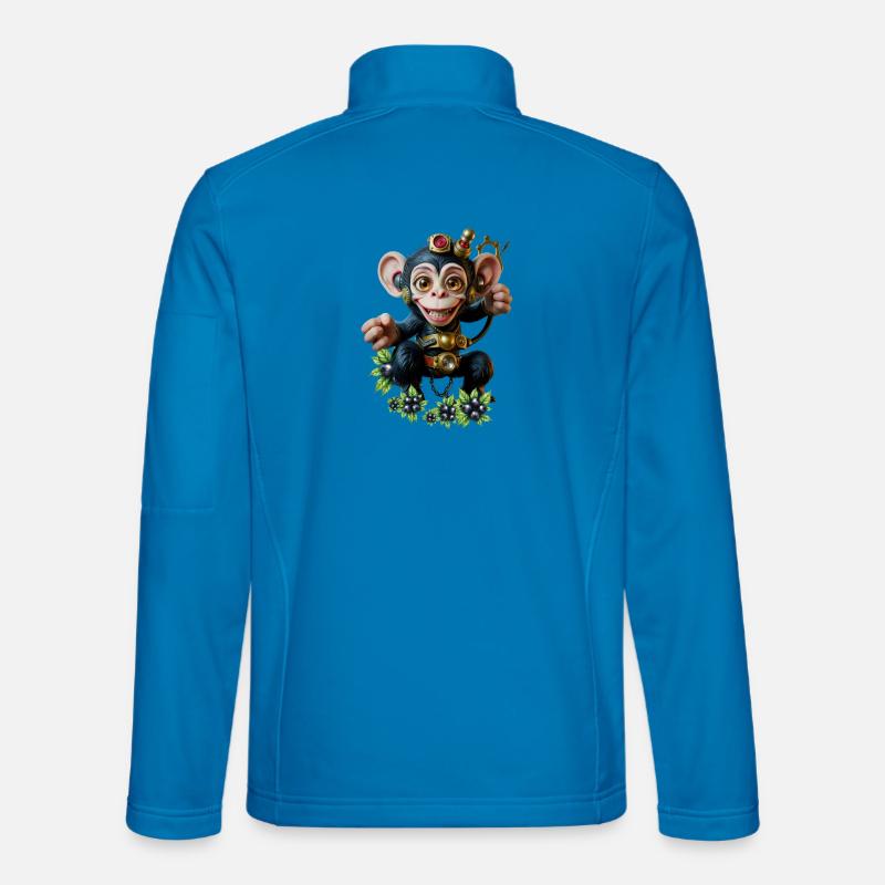 Steampunk Gear Jumpsuit - Unisex Softshell Jacket - light blue
