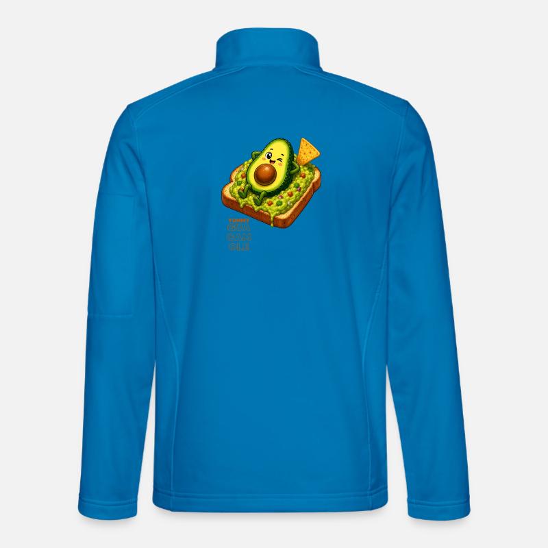 Kawaii avocado on toast - Unisex Softshell Jacket - light blue