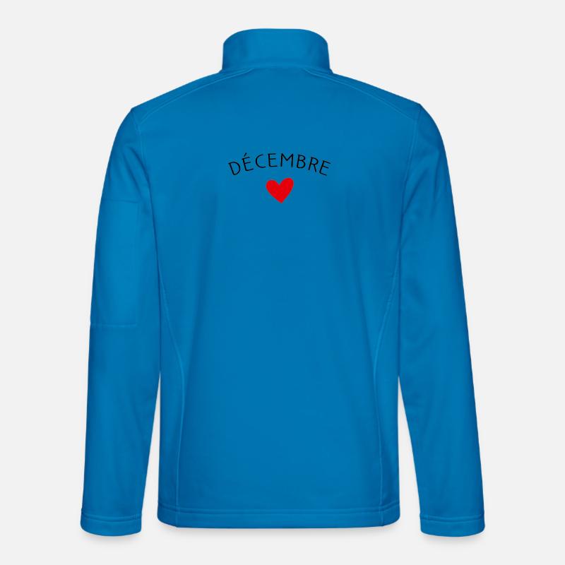 Future maman Décembre – Bébé en route ❤️ - Veste en tissu softshell Unisexe - bleu clair