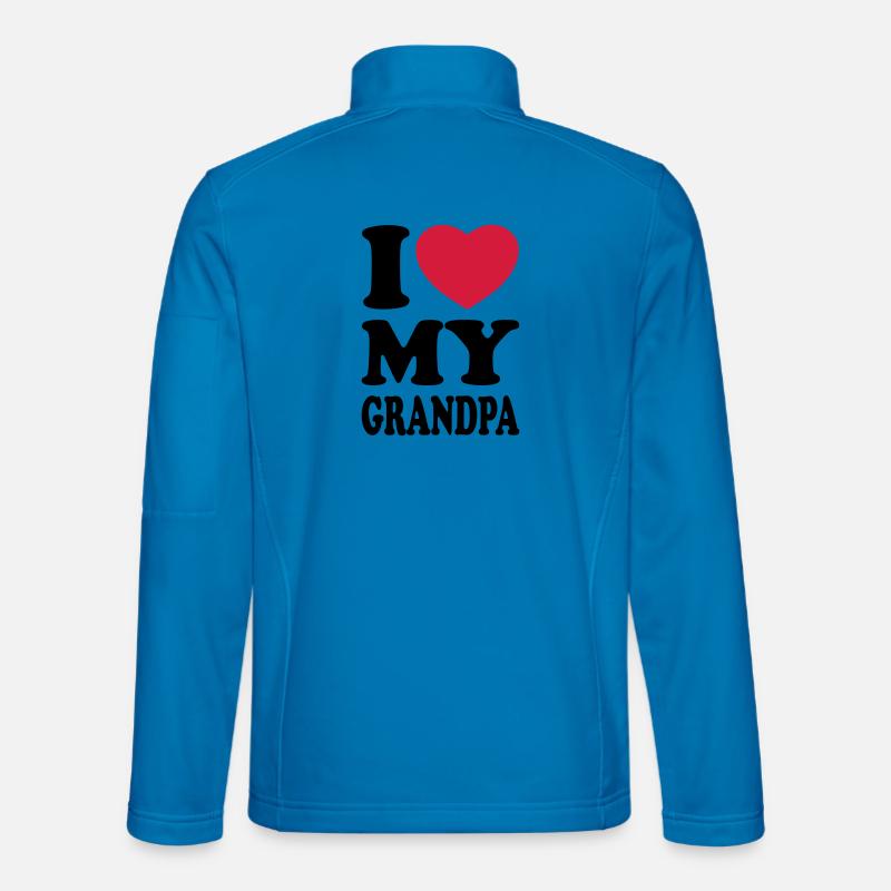 I love my grandpa - Unisex Softshell Jacket - light blue
