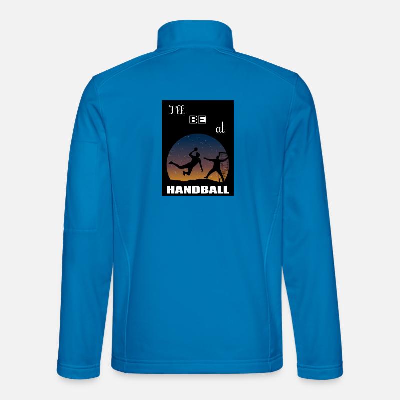 I will be at Handball - Unisex Softshell Jacket - light blue