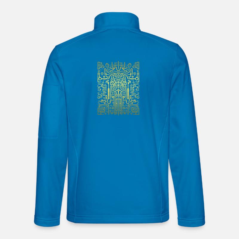 Aztec gold - Unisex Softshell Jacket - light blue