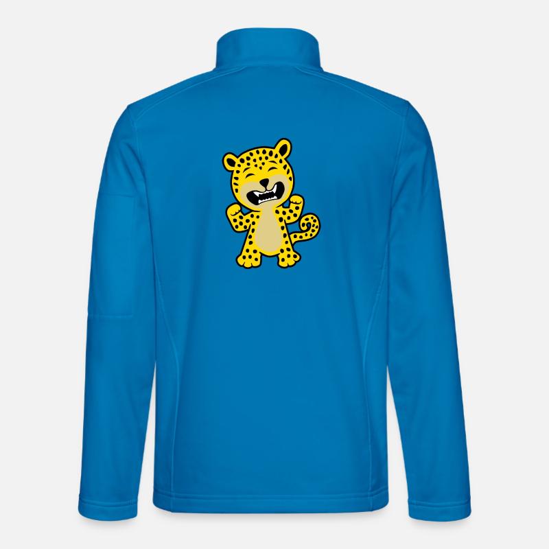 Leopard Grrrr - Unisex Softshelljacke - Lichtblau