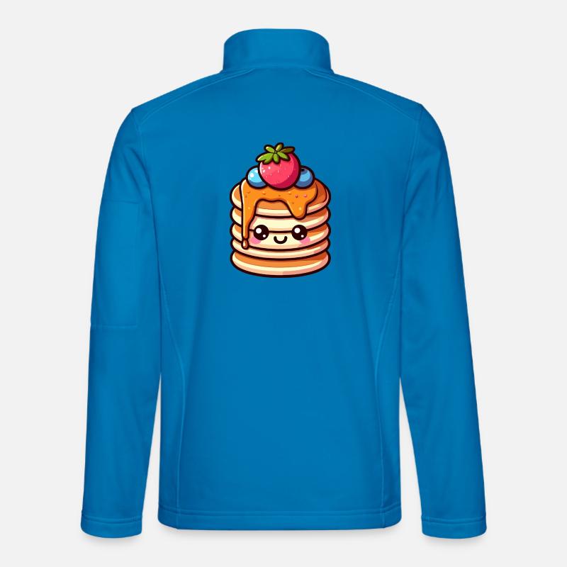 Kawaii Snack Stack T-Shirt Design - Unisex Softshell Jacket - light blue