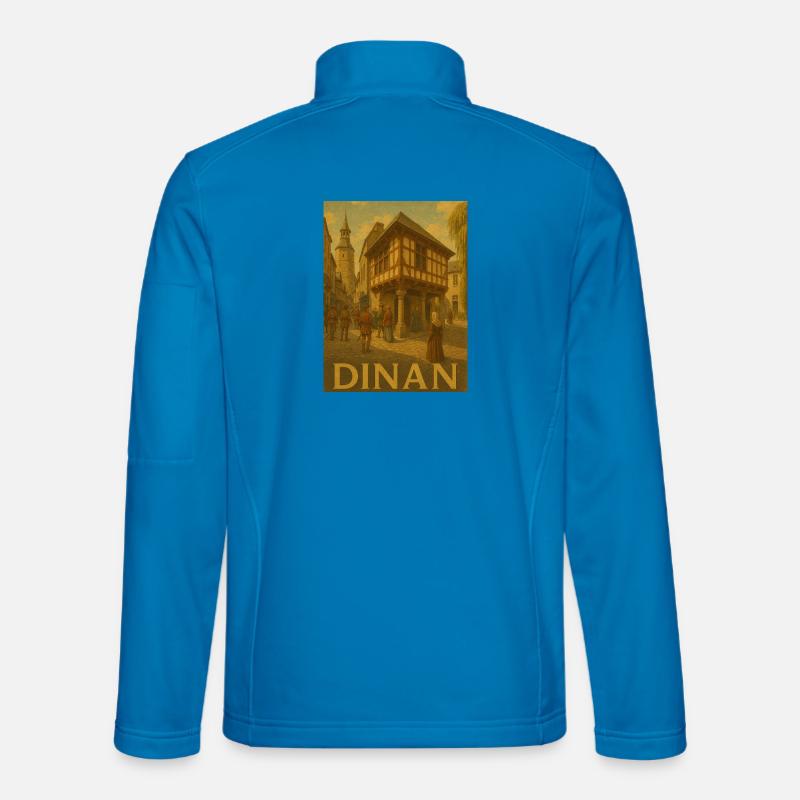 Mittelalterliches Stadtleben in Dinan Unisex Softshelljacke
