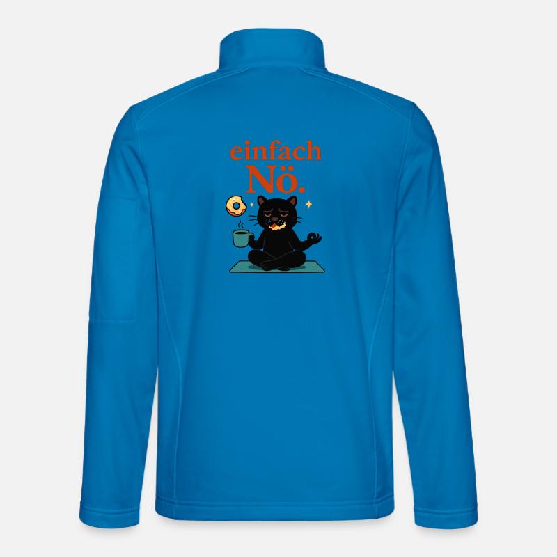 Relaxed yoga pose - just nope - Unisex Softshell Jacket - light blue