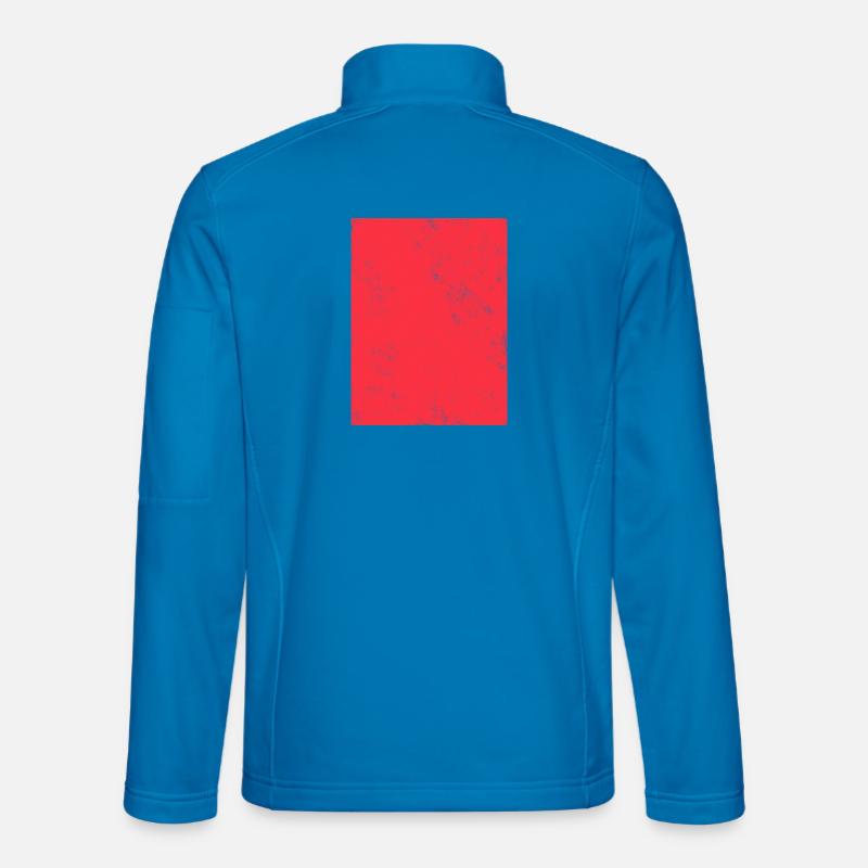 Abstract Red and Yellow Gradient - Unisex Softshell Jacket - light blue