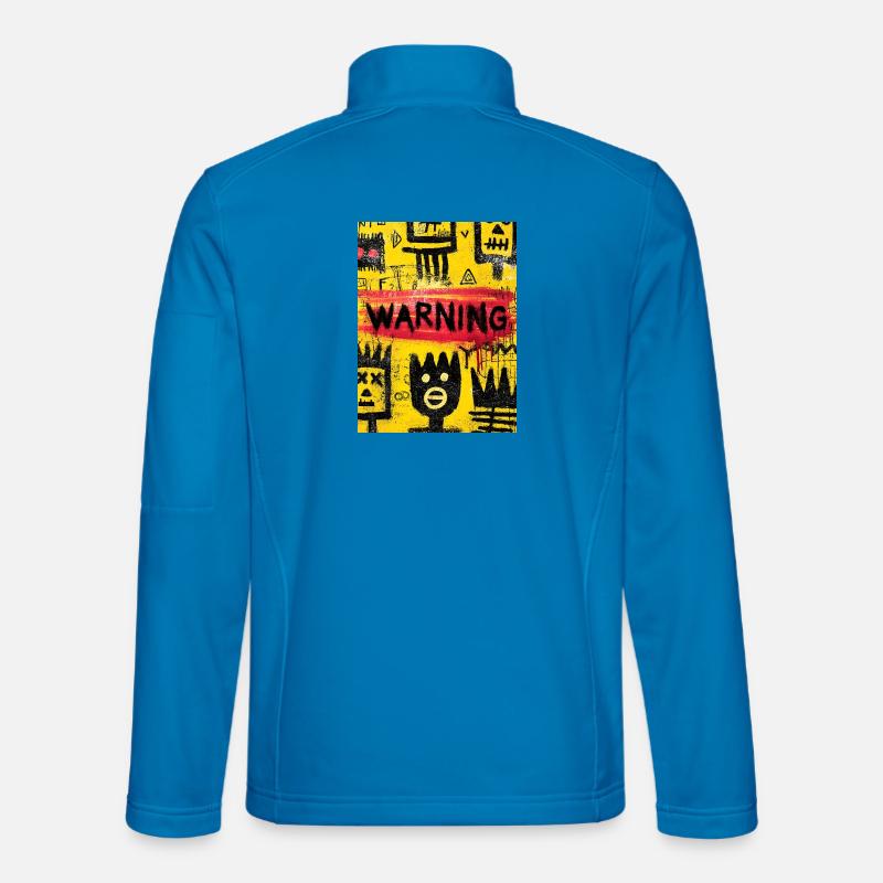Visual Urban Graffiti Warning Unisex Softshell Jacket