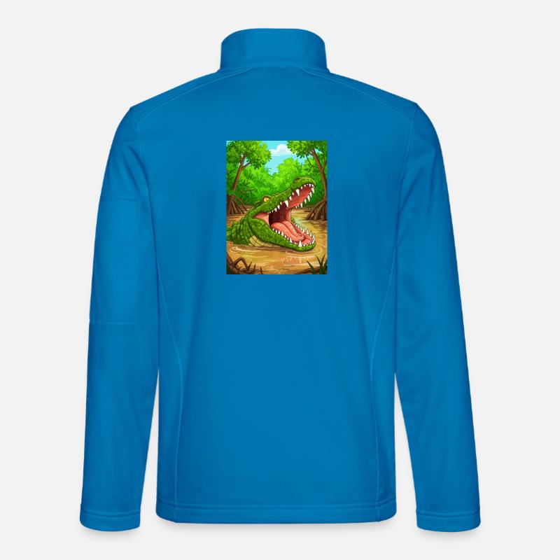 Crocodile – Africa’s rivers, strongest bite - Unisex Softshell Jacket - light blue