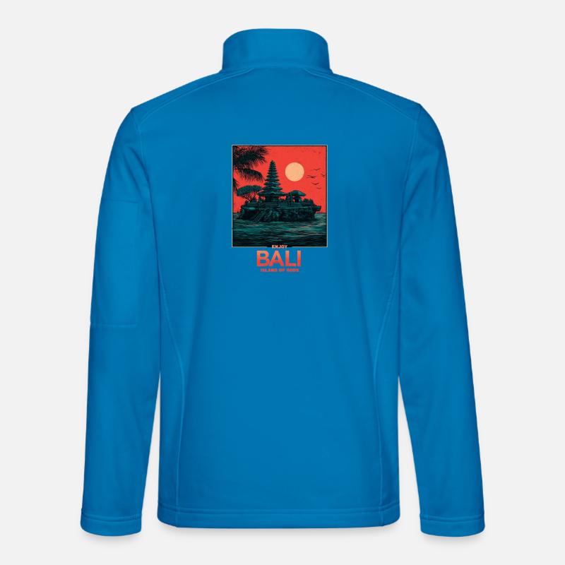Bali Insel der Götter - Unisex Softshelljacke - Lichtblau