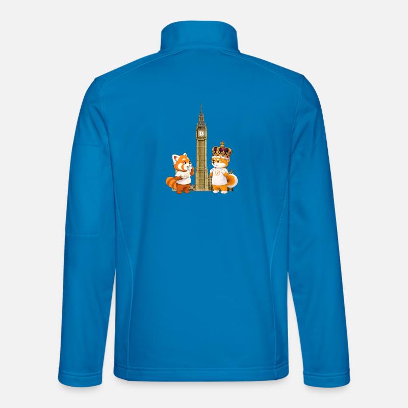 Faul und grummelig in London - Unisex Softshelljacke - Lichtblau
