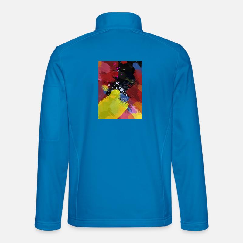 Explosion de couleurs Zones de couleur abstraites Veste en tissu softshell Unisexe