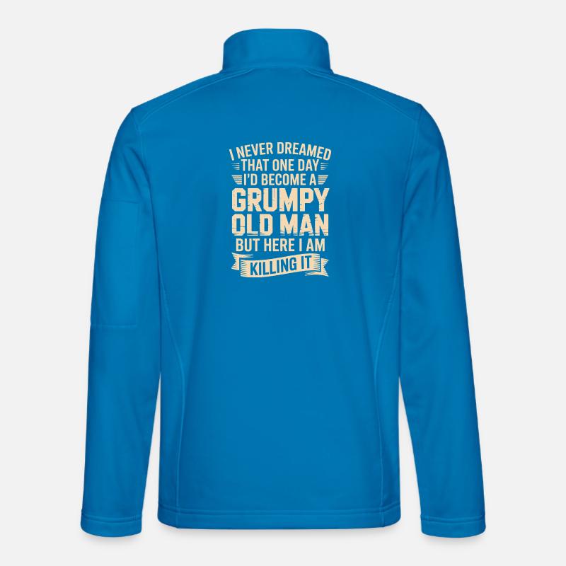 Grumpy Old Man: Killing It - Unisex Softshell Jacket - light blue