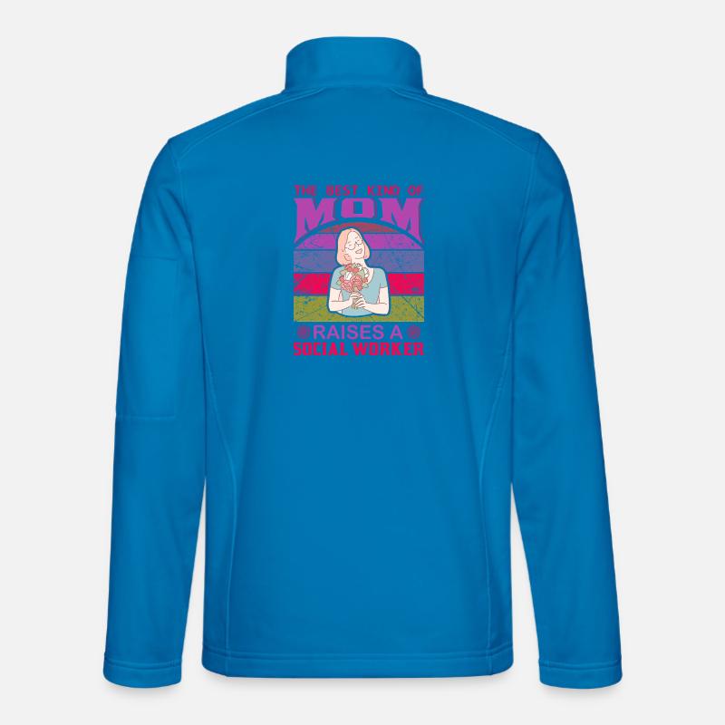 Beste Mutter zieht ein Sozialarbeiter-Hemd groß Unisex Softshelljacke