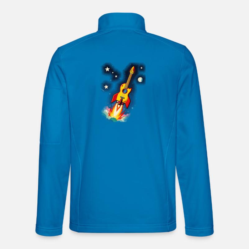 Space Guitar - Unisex Softshell Jacket - light blue