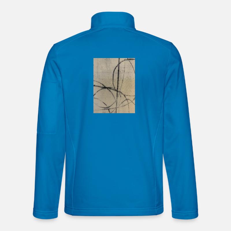 Art abstrait sur pull - Veste en tissu softshell Unisexe - bleu clair
