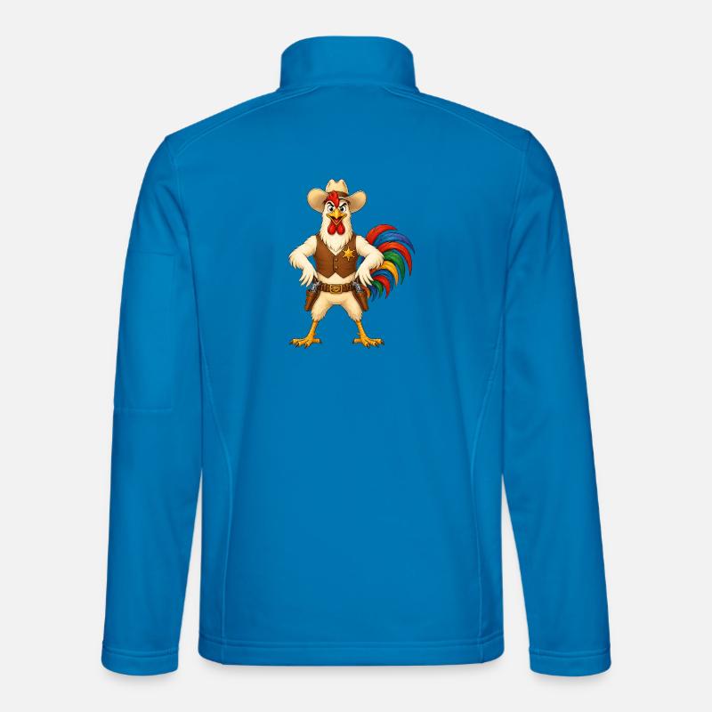 Hahn als Sheriff Unisex Softshelljacke
