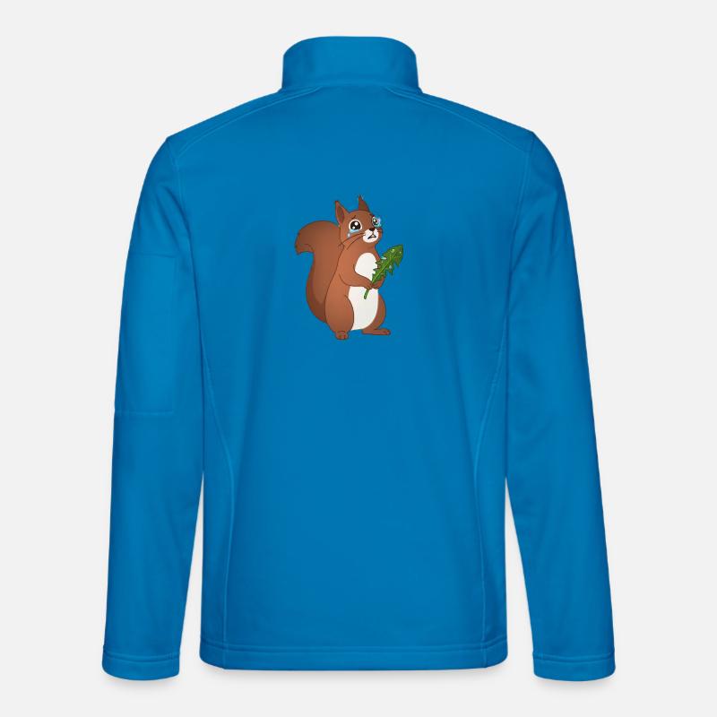Crying squirrel with a leaf Unisex Softshell Jacket